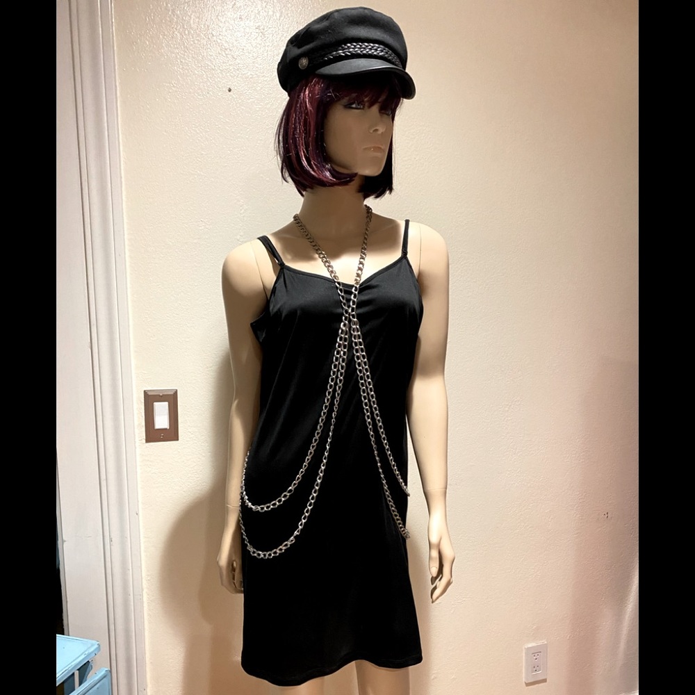 Silver body chain